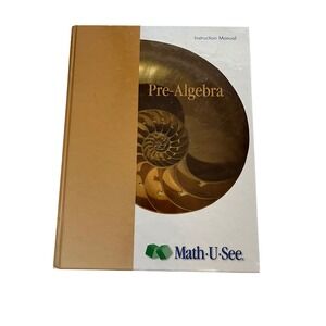 Math-U-See Pre-Algebra Instruction Manual Hardcover 2009 Steve Demme ISBN 260270